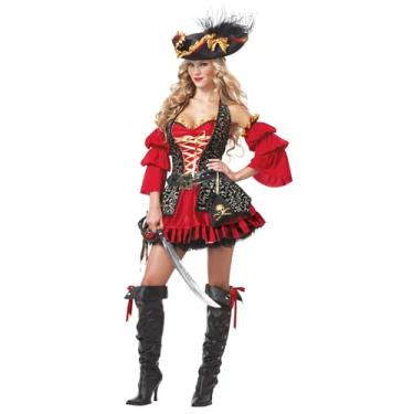 Imagem de Fantasia sexy de pirata espanhola, Vermelho, XX-Large
