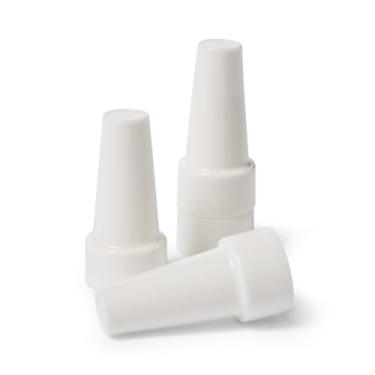 Imagem de Ateco Capas, tampas de plástico para tubos de decoração de bolos, conjunto de 4 suprimentos para assar, tamanho único, branco