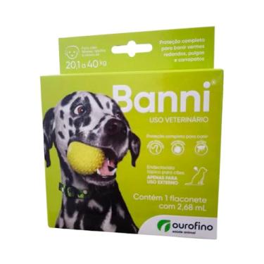 Imagem de Antipulgas E Vermífugo Banni Para Cães de 20 a 40 kg 2,68ML - Ourofino