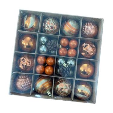 Imagem de harayaa 42Pcs Bolas de Natal Enfeites, Decorações de Árvore de Natal Bolas Decorativas Decoração de Árvore de Natal para Festa, Aniversário, Laranja