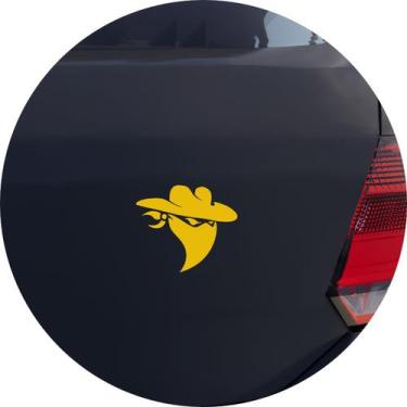 Imagem de Adesivo de Carro Sertanejo Cowboy Bandido - Cor Amarelo - Melhor Adesi