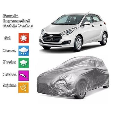 Imagem de Capa Cobrir Carro Hb20 Hatch Forrada e 100% Impermeável Protege Sol e 