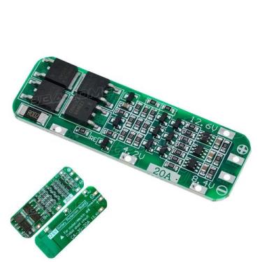 Imagem de Proteção Bateria Lítio 18650 3S 20A Carregador Pcb Bms 12.6v - BBACOME