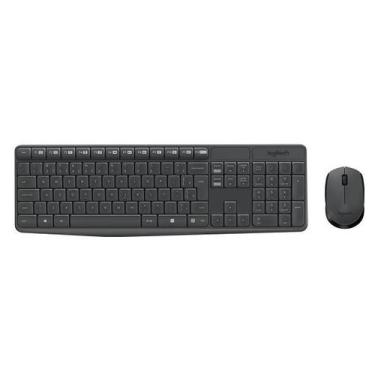 Imagem de Kit Teclado e Mouse sem Fio MK235 Preto Logitech 920-007903