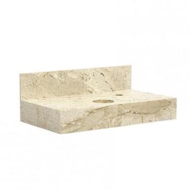 Imagem de Bancada em Porcelanato para Banheiro 60cm Pró para Cuba de Apoio - Blu