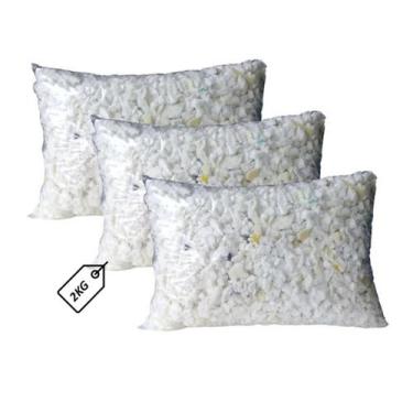 Imagem de Flocos de espuma para enchimento de travesseiros e almofadas 2Kg - Mgo