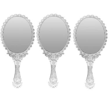 Imagem de Kit 3 Espelhos de Mão Princesas Vintage para Maquiagem - Moment, 3 Pra