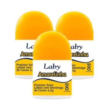 Imagem de Kit 3 Protetor Solar Labial Laby FPS 8 Manteiga de Cacau com 3,2g