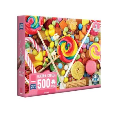 Imagem de Quebra-cabeça 500 peças Doces Game Office - 3061 Toyster Brinquedos