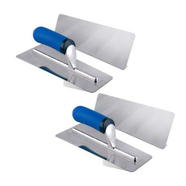 Imagem de 2 Unidades Desempenadeira Efeitos Decorativos Aco Inox Roma