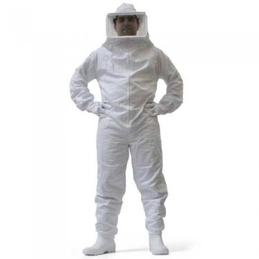 Imagem de Macacão De Apicultor C/ Chapeu, Máscara,Tela Tamanho G - Zatti