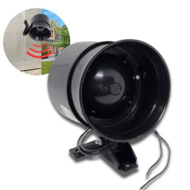 Imagem de Sirene Para Alarme Residencial Bivolt 110v/220v 1 Tom Com 125dB + Nfe 