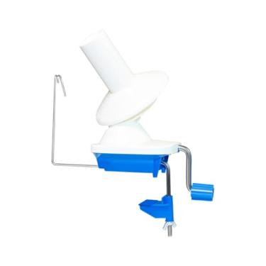 Imagem de Tachiuwa Máquina de enrolar fios, enrolador de fios, suporte para fios de presente, tricô, prático, doméstico, enrolador de lã, enrolador de bolas de fios