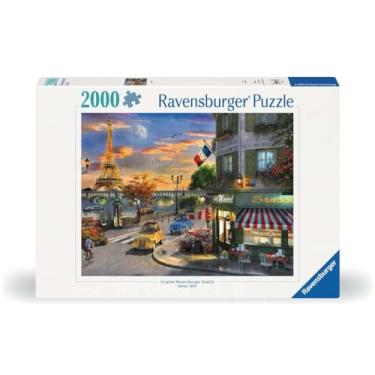 Imagem de Ravensburger - Paris Sunset - 2000 Piece Jigsaw Puzzle - Featuring a Quaint, Old-time City Street with The Eiffel Tower - Frameable - Premium Quality - Puzzles for Adults