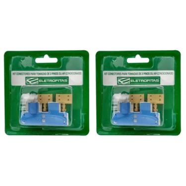 Imagem de Kit 02 Conector Eletrofita 3 Pistas 20a Original Fita Eletrica