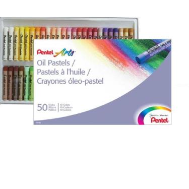 Imagem de Giz Pastel Oleoso Oil Pastel Pentel 50 cores
