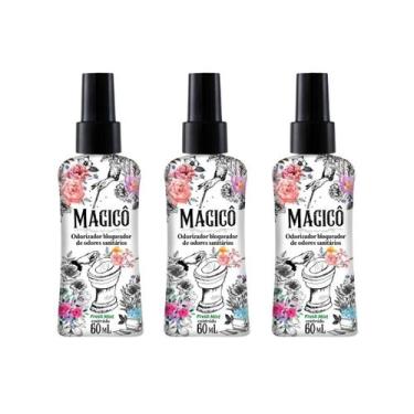 Imagem de Kit 3 Magicô Bloqueador Elimina Odores Sanitários Sanol 60ml - Giorno