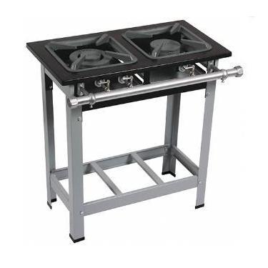 Imagem de Fogão 2 Bocas c/Pé Luxo 30x30 Perfil 6,5 1Q Duplo 1Q Simples Baixa Pre