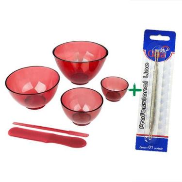 Imagem de Kit 4 Cubetas De Silicone, Espátula Estética E Extrator Cravos Duplo I