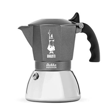 Imagem de Cafeteira de indução Bialetti Brikka, 4 chávenas (160 ml), expresso como no bar, adequada para todos os tipos de fogos, design elegante