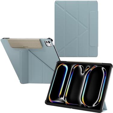 Imagem de SwitchEasy Capa Origami 2024 para iPad Pro de 13 polegadas com suporte para lápis - Capa protetora para iPad Pro 13 polegadas M4 (2024) com suporte multiângulo, capa Morandi, carregamento Apple Pencil