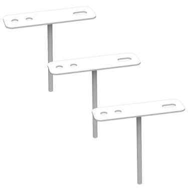 Imagem de Kit 03 Suportes De Refletor Led Canhão de Luz Fachada Banner Base Esta