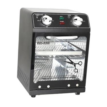 Imagem de Zialofi Esterilizador de calor seco Ferramentas de manicure Equipamento de vaporização Produtos de limpeza de barbeiro Máquina de limpeza de ferramentas de, Preto