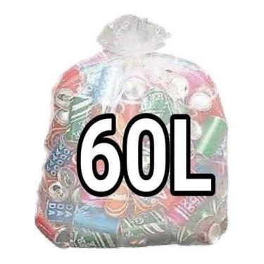 Imagem de Sacos De Lixo Transparente 60L Reforçado 100Un - HIGIPACK