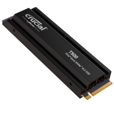 Imagem de Crucial SSD interno para jogos T500 1TB Gen4 NVMe M.2 com dissipador de calor, até 7300...