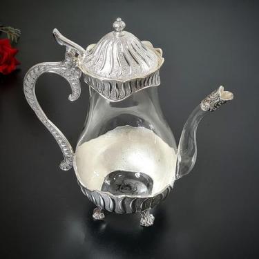 Imagem de Chaleira De Vidro E Metal Super Luxo 25 X 16 - Vacheron, Cinza, 25 x 1