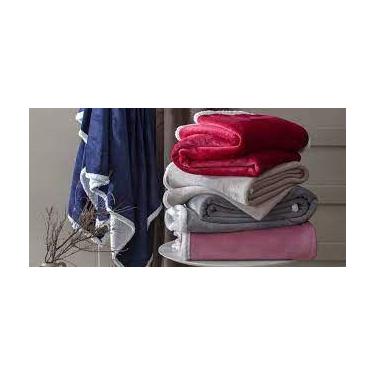 Imagem de Cobertor Queen Corttex Austria Liso Sortido, Rosa