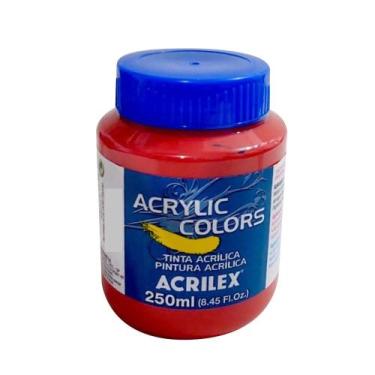 Imagem de Tinta Acrilica Acrylic Colors 250ml Gr2 344 Vermelho Cadmio - ACRILEX