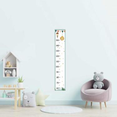 Imagem de Régua Adesiva Infantil Leão E Sorvete N09195 20x115cm - Adesivo BR