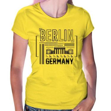 Imagem de Baby Look Berlim Alemanha - Foca na Moda, Amarelo, GGG