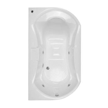 Imagem de Banheira Retangular Rayana com hidro em acrílico - Só Banheiras, 1,80x