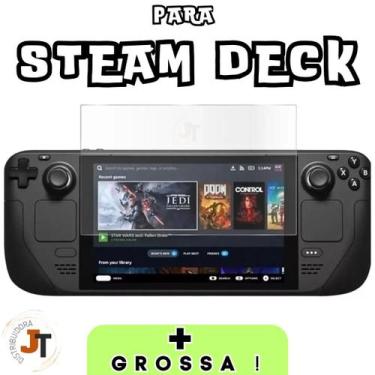 Imagem de Película Steam Deck Vidro Temperado 0,33mm 9H Proteção Risco Tela Vide