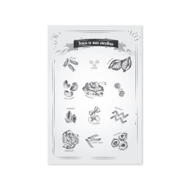 Imagem de Placa Decorativa MDF Massas Italianas Frase Escolha 20x30cm - Quartinh