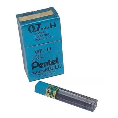 Imagem de Grafite Pentel 0.7mm H - Caixa Com 12 Tubos- 144 Minas