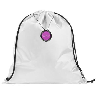 Imagem de Mochila tipo Saco Gym Sack em rPet 37x41cm Elche TopGet, Branco