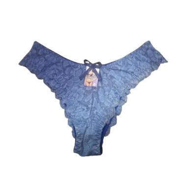 Imagem de Calcinhas  de Renda Sexy  Lingerie Luxo - J&V Moda Intima, Azul jeans,