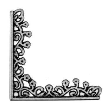 Imagem de Kit 4 Cantoneira Arabesco Grande Decoração Caixas Bandejas Espelhos Vi