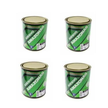 Imagem de Cola Contato Extra Univ. 750g Sapateiro Amazonas Kit 4 Unid. - Kit Ama