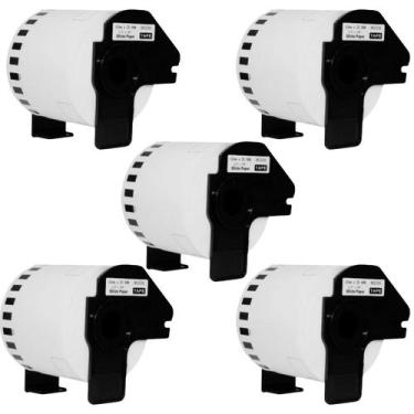 Imagem de 5 Rolo Etiqueta Comp P/ QL-800 Dk-2205 62mmX30.48mts c/Supor - MasterP