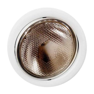 Imagem de Luminária de Embutir Redonda de Alumínio P/ 1 Lâmpada Par38 Branca - M