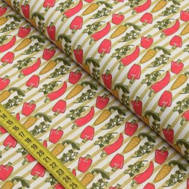 Imagem de Tecido Estampado para Patchwork - Temperando : Pimentas e Pimentões (0