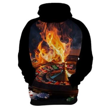 Imagem de Moletom Casaco Blusa  Baralho Poker Roleta Sorte Dados 3 - Enjoy Shop,