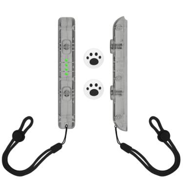 Imagem de DLseego Wrist Strap for Switch Joycon, Switch Controller Hand Grip Accessories, JoyCon Gamepad Handle Lock Wrist Strap Lanyard, Adjustable Tightness, with 2 Thumb Grip Caps - Black