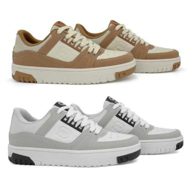 Imagem de Kit 2 Tênis Street Ollie Juvenil Rocky Menino Conforto, 28, Camel, Gel