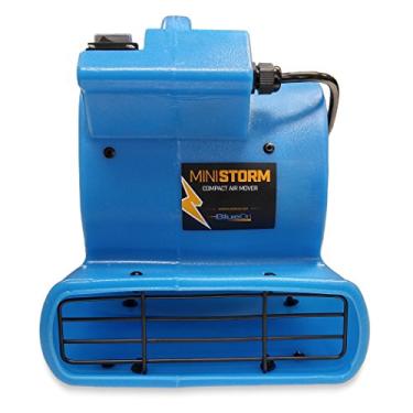 Imagem de BlueDri Mini secador de tapetes para mover a ar mini tempestade 1/12 HP ventilador de soprador de gaiola de esquilo para pisos domésticos e tapetes, azul (SA-MI-BL)