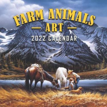 Imagem de Farm Animals Art 2022 Calendar: Country Landscapes 12 Months Mini Calendar Jan 2022 To Dec 2022